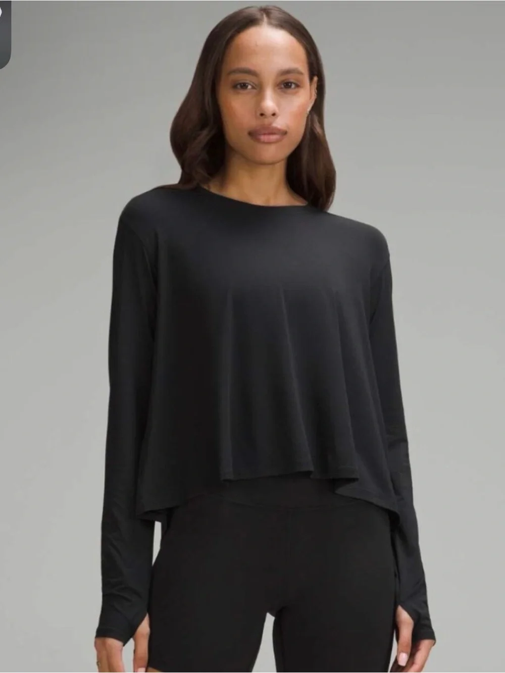 Lululemon Modal Relaxed Fit Lounge Long Sleeve Black